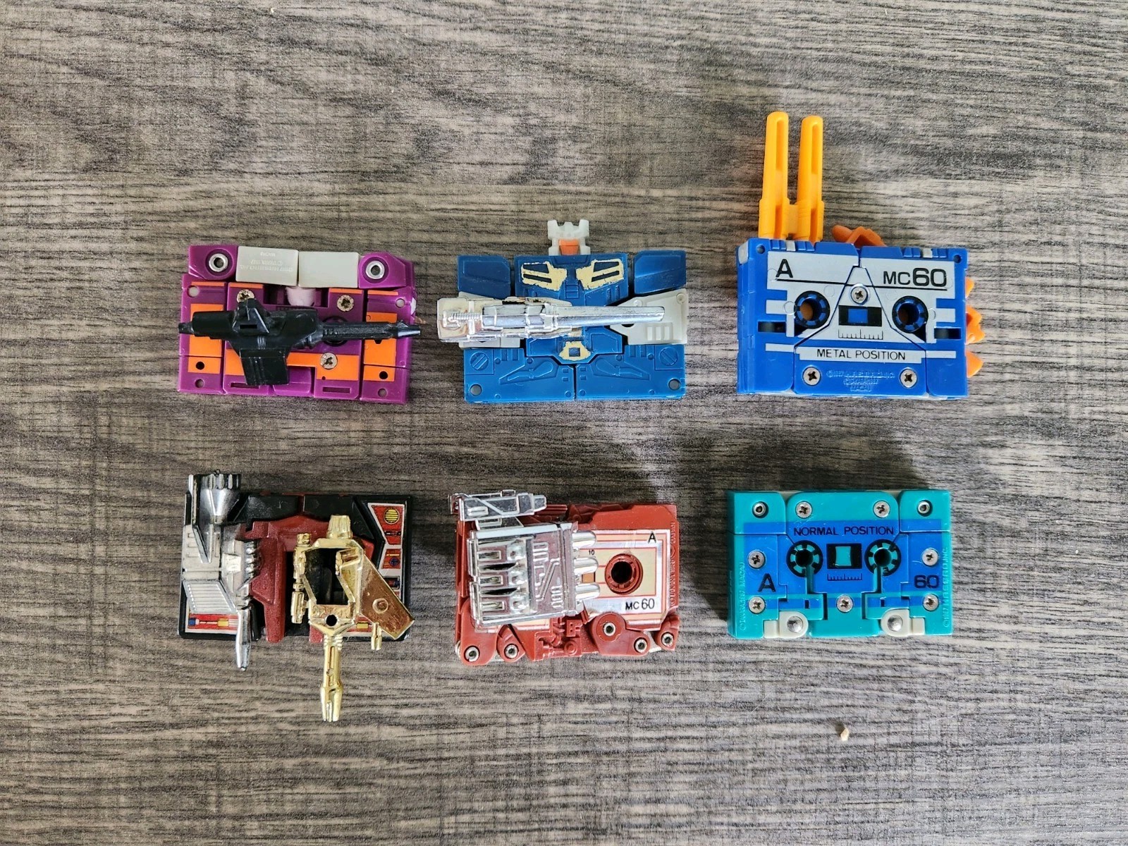 Vintage Transformers G1 Cassette Lot of 6 – Rumble, Frenzy, Ratbat, Ramhorn,…