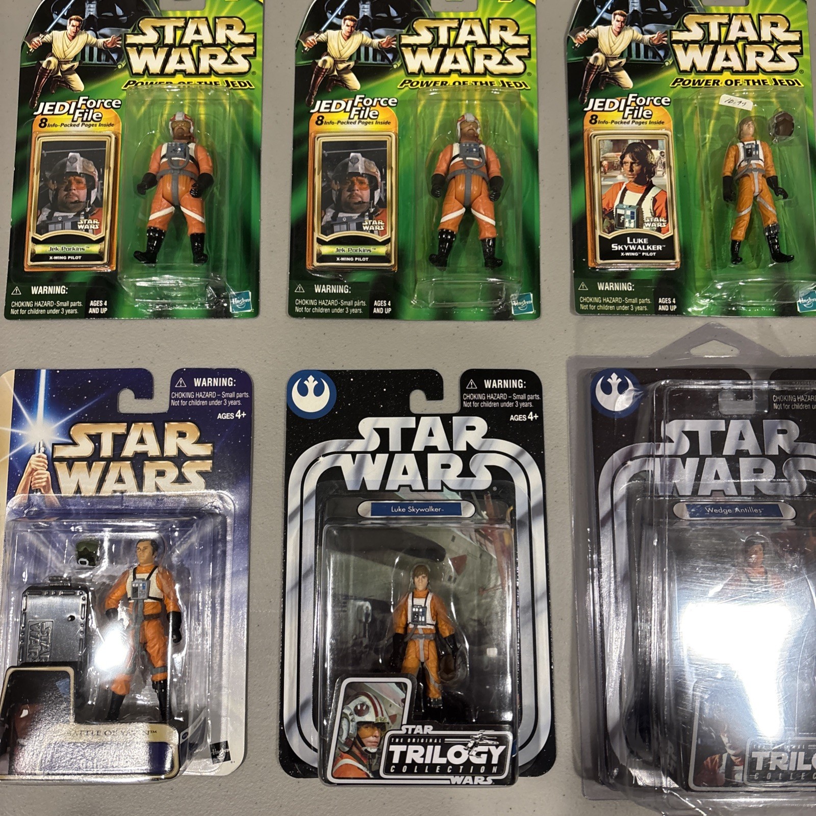 Star Wars – Army Builder: X-wing Pilots Porkins, Wedge, Dutch MOC Lot of Six