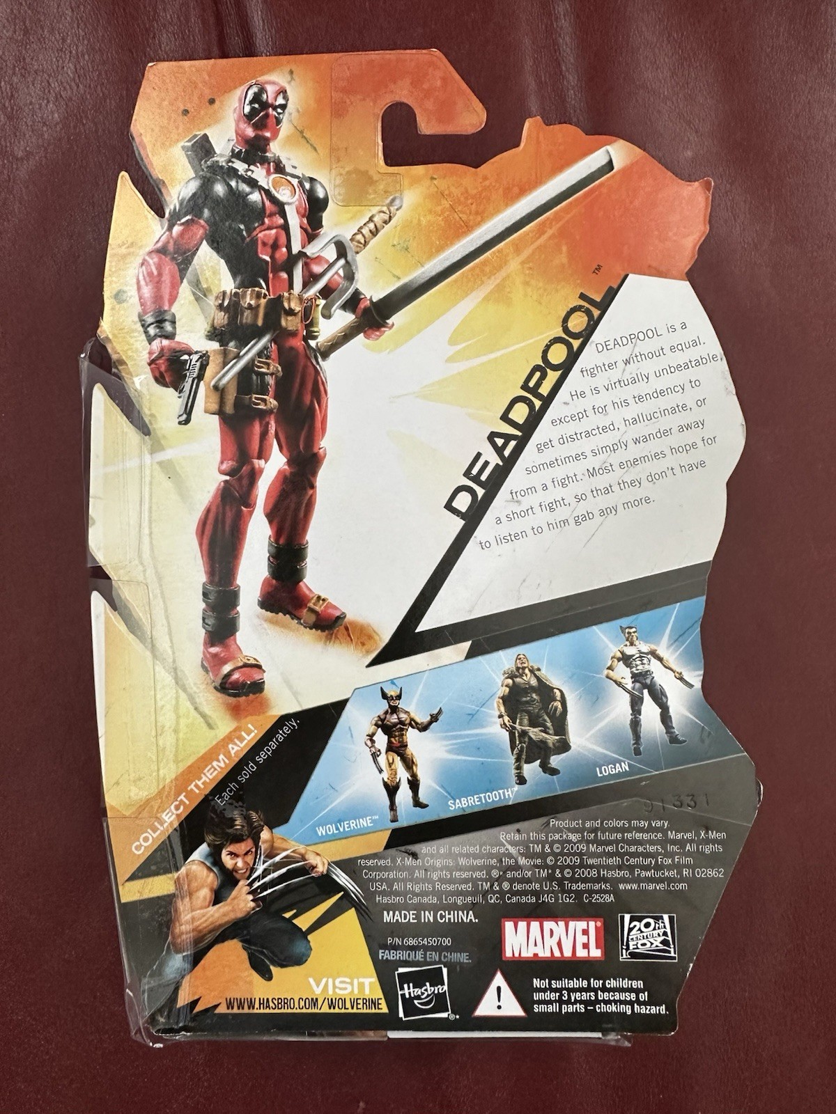 Deadpool X-Men Origins: Wolverine Action Figure Comic Book Version Variant