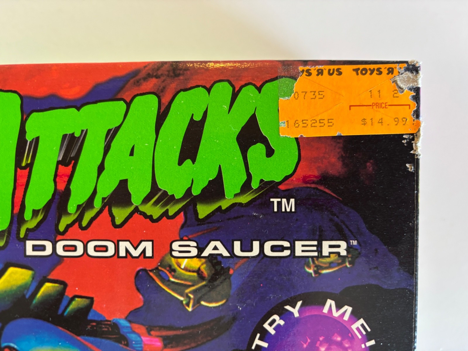 1996 MARS ATTACKS Doom Saucer SEALED IN BOX Gorgeous Example TIM BURTON
