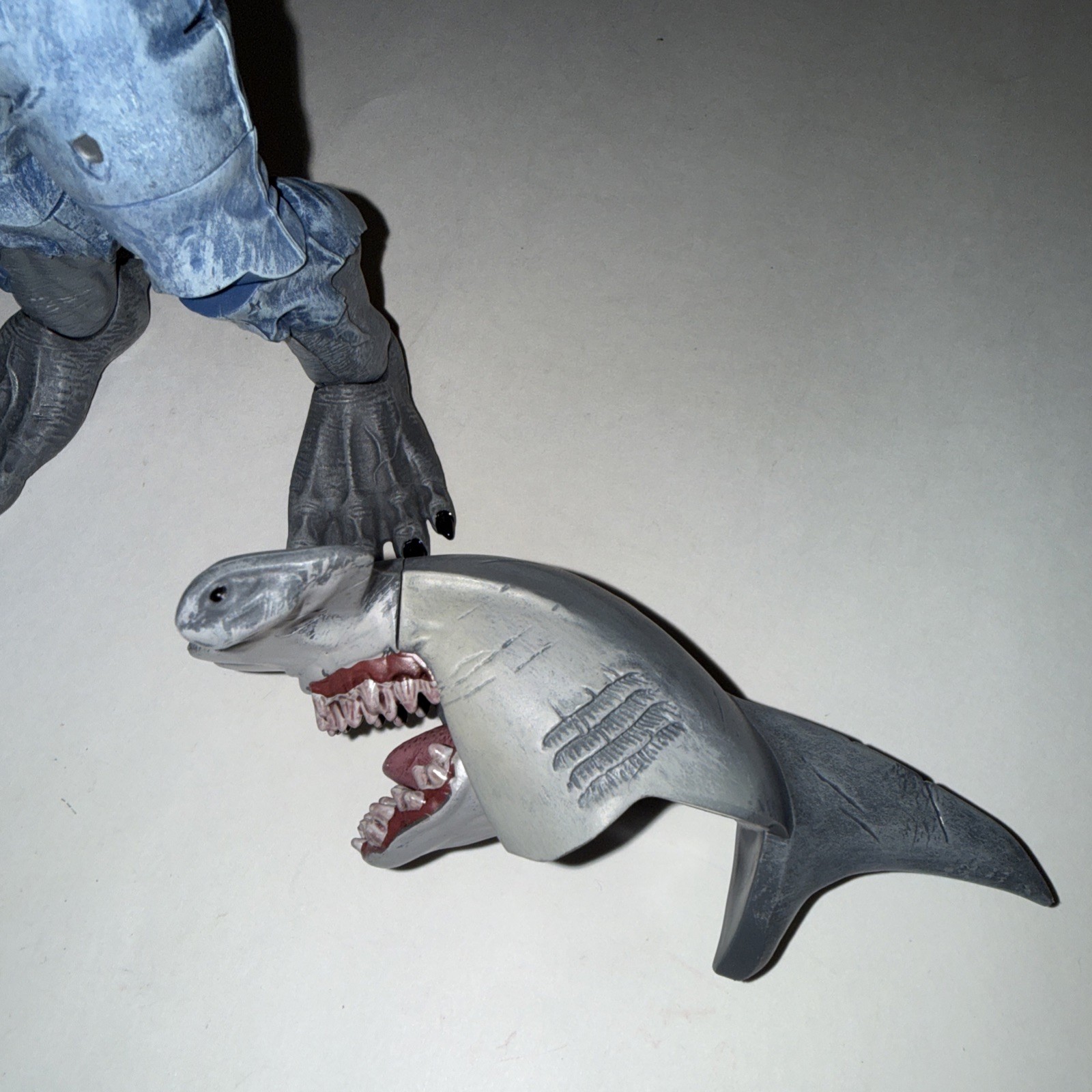 DC Multiverse King Shark Build A Figure BAF CNC 100% Complete with Hammerhead 9&Prime;