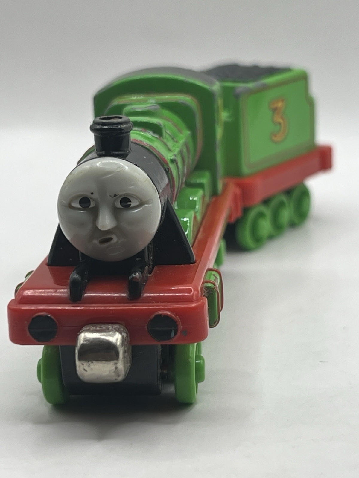 Thomas Friends Take Along & Play Diecast Train HENRY & THE ELEPHANT Mad Face HTF