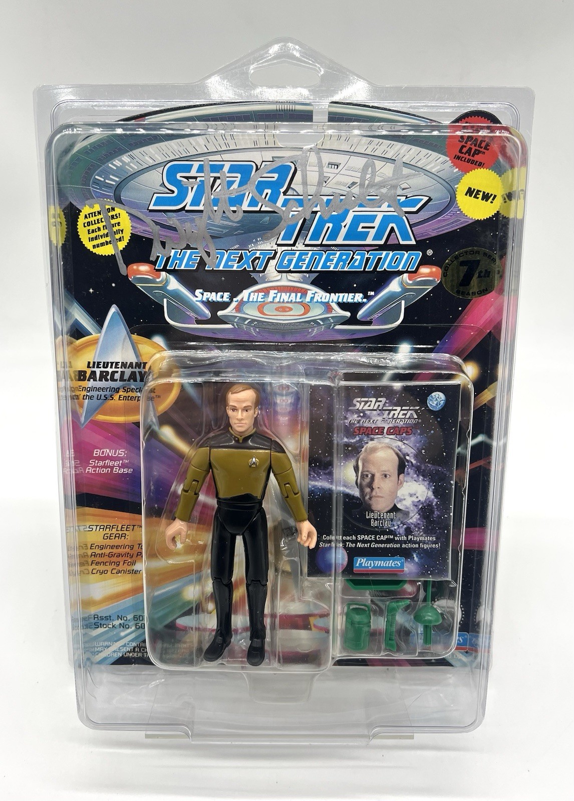 Lt Barclay Star Trek The Next Generation Signed By Dwight Schultz Playmates 1994
