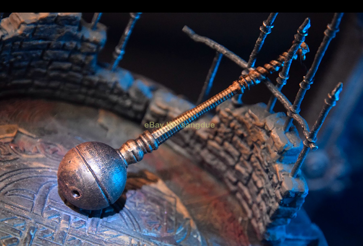 Customized 1/12 Bloodborne Electric Hammer Thunder 10.5cm Solider Weapon