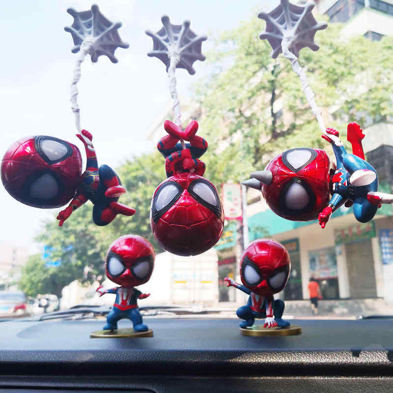 5pcs/set Cute Spiderman MIni Figure Marvel Model Doll Figure Gift