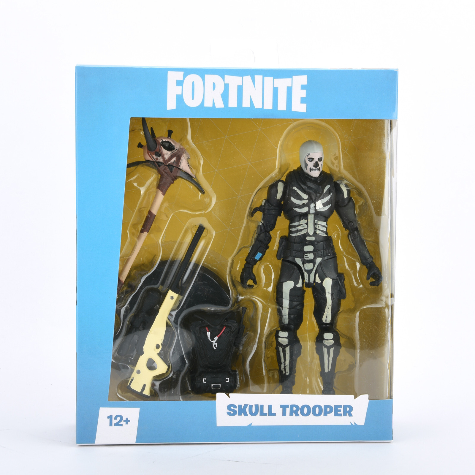 Fortnite Skull Trooper w/Accessories & Weapon 7&Prime; Action Figure Toy NEW Bulk Pack