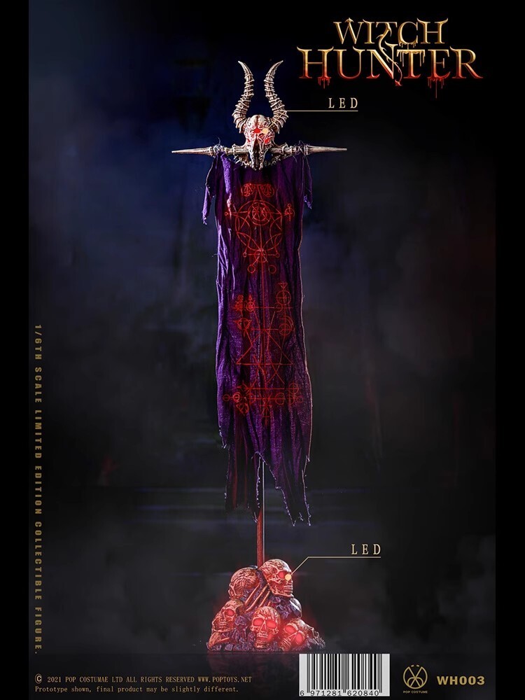 1/6 POPTOYS WH003 Witch Hunter Exclusive Flag Bloody Shaman Aphai –in stock