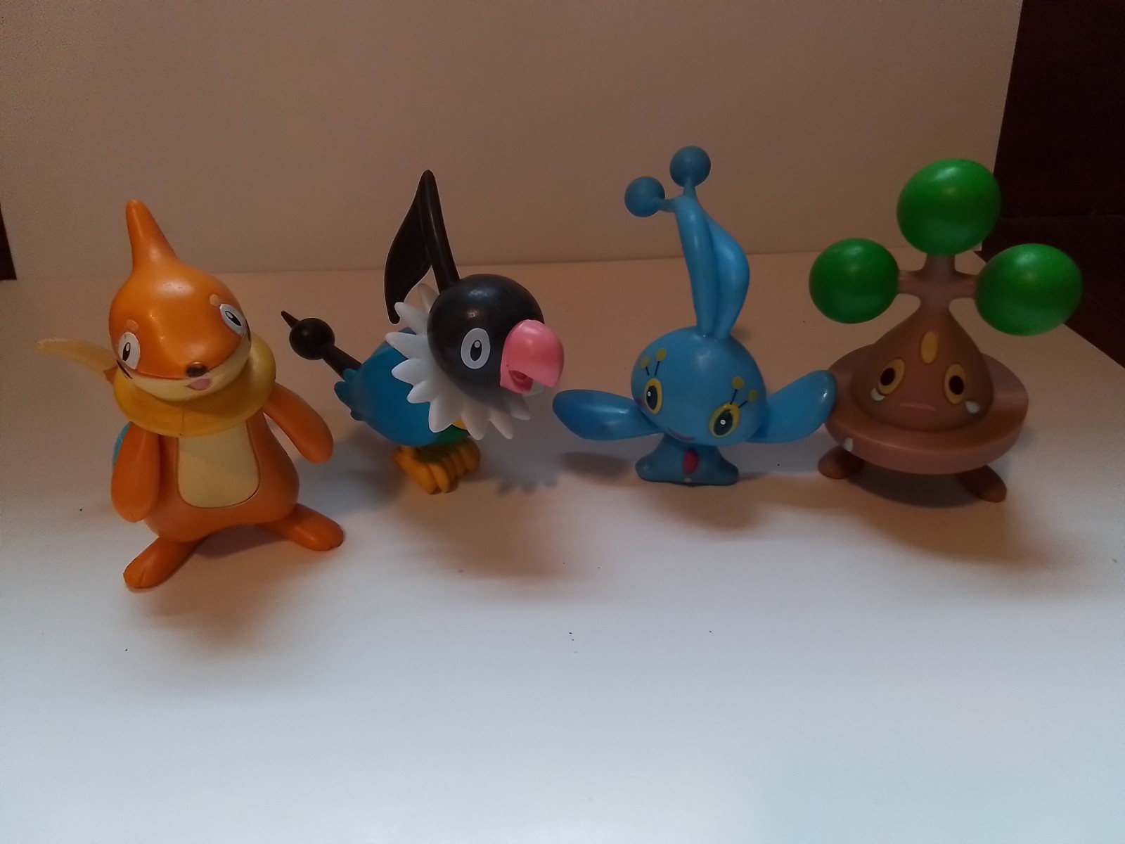 Pokemon 2007 Jakks Pacific 3&Prime; PVC Figure Lot Manaphy Buizel Chatot Bonsly