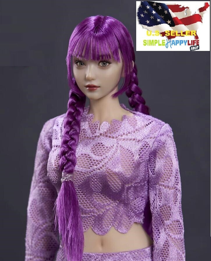 1/6 female Head Sculpt Moveable Eye For 12&Prime; Female Figure Phicen ZC008 B ❶USA❶