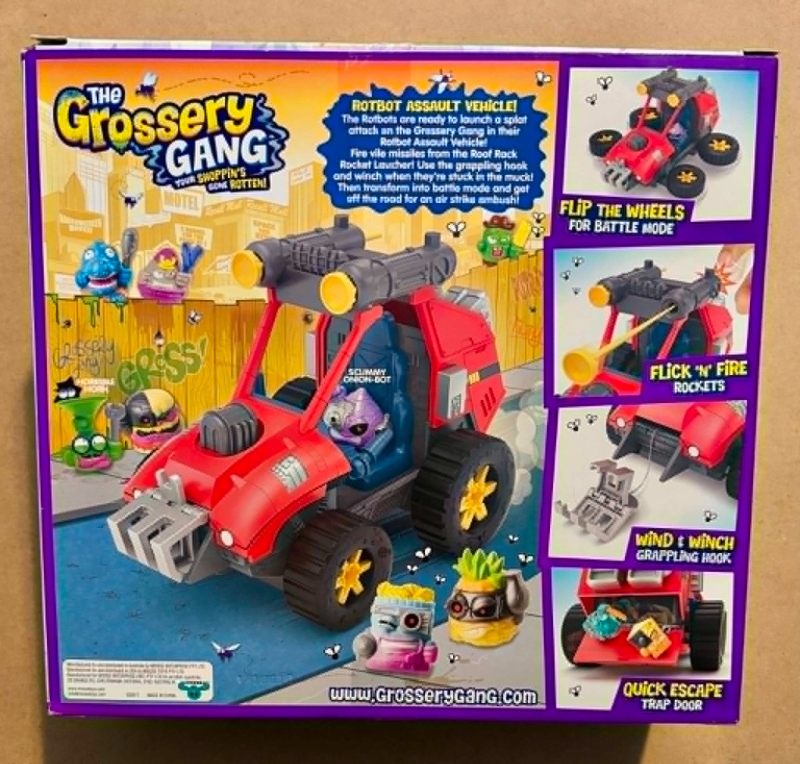 The Grossery Gang 2 in 1 Rotbot Assault Vehicle BRAND NEW SEALED
