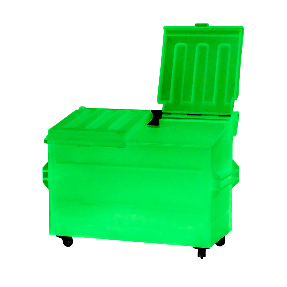 Glow In The Dark Dumpster for WWE & AEW Wrestling Action Figures