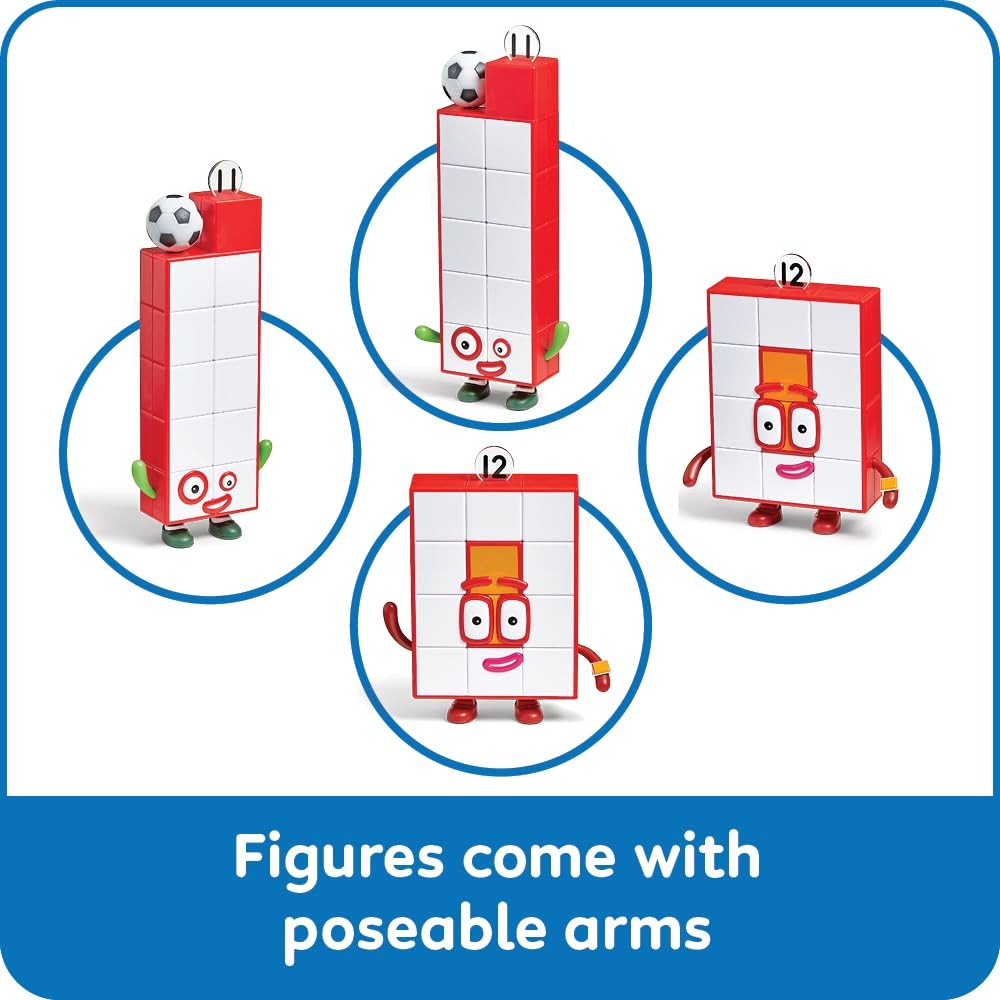 Figures Numberblocks Friends Eleven and Twelve Numbers for Toddlers Kids 3-5