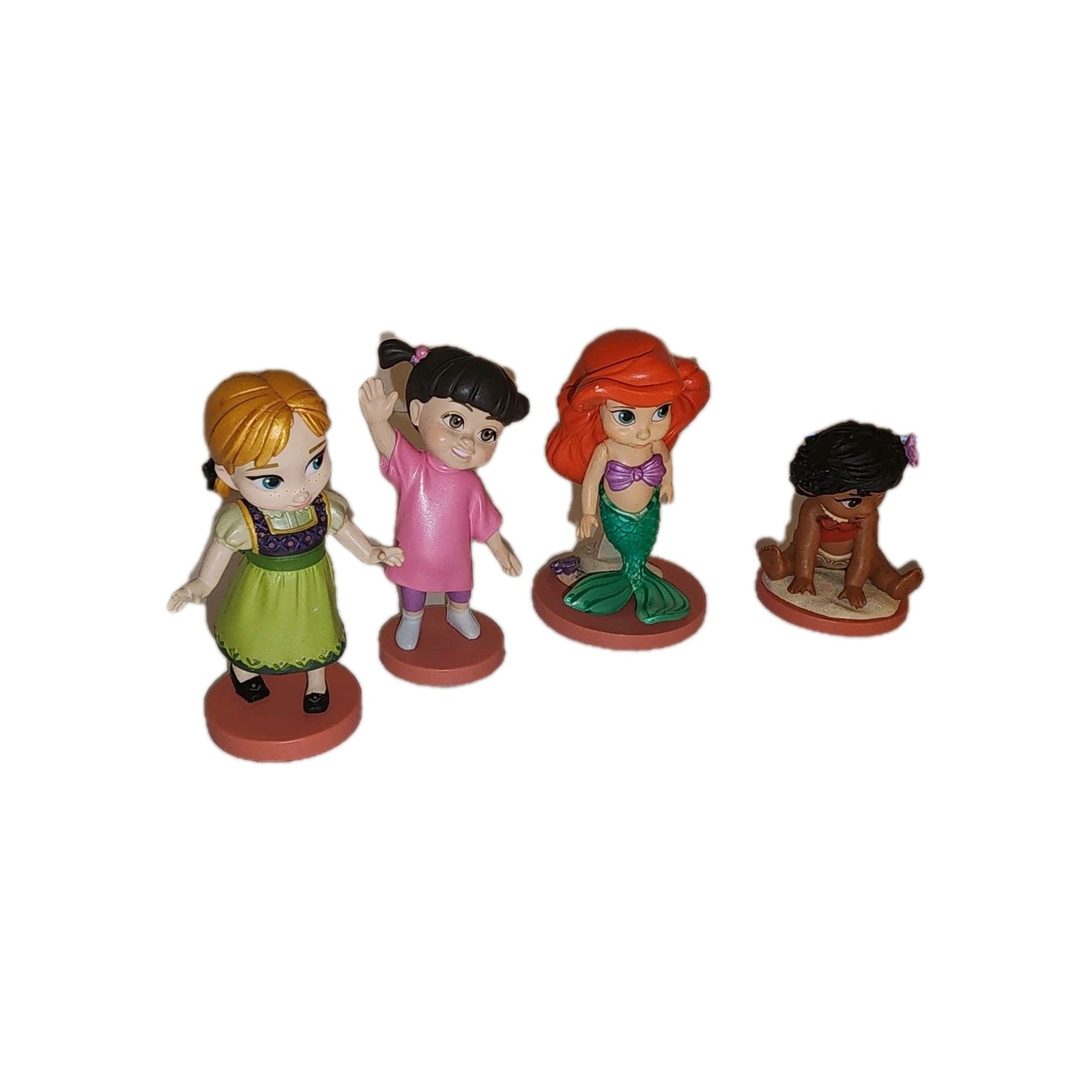 Disney Animators Figures Princesses & Others Lot of 9 Dolls PVC Ariel Moana
