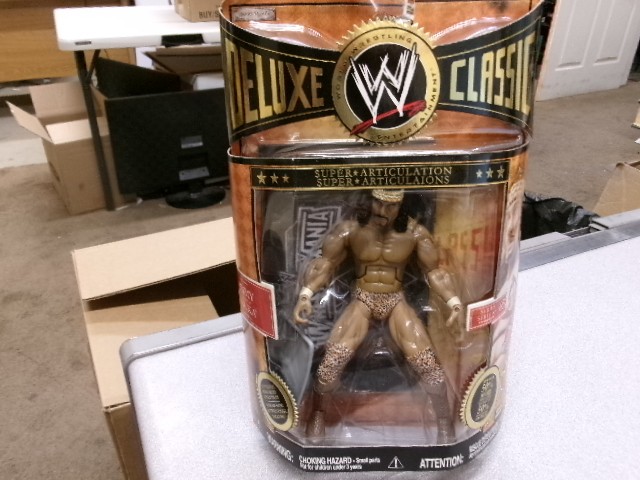 Jimmy Snuka WWE Jakks Deluxe new in box figure, unopened action fig