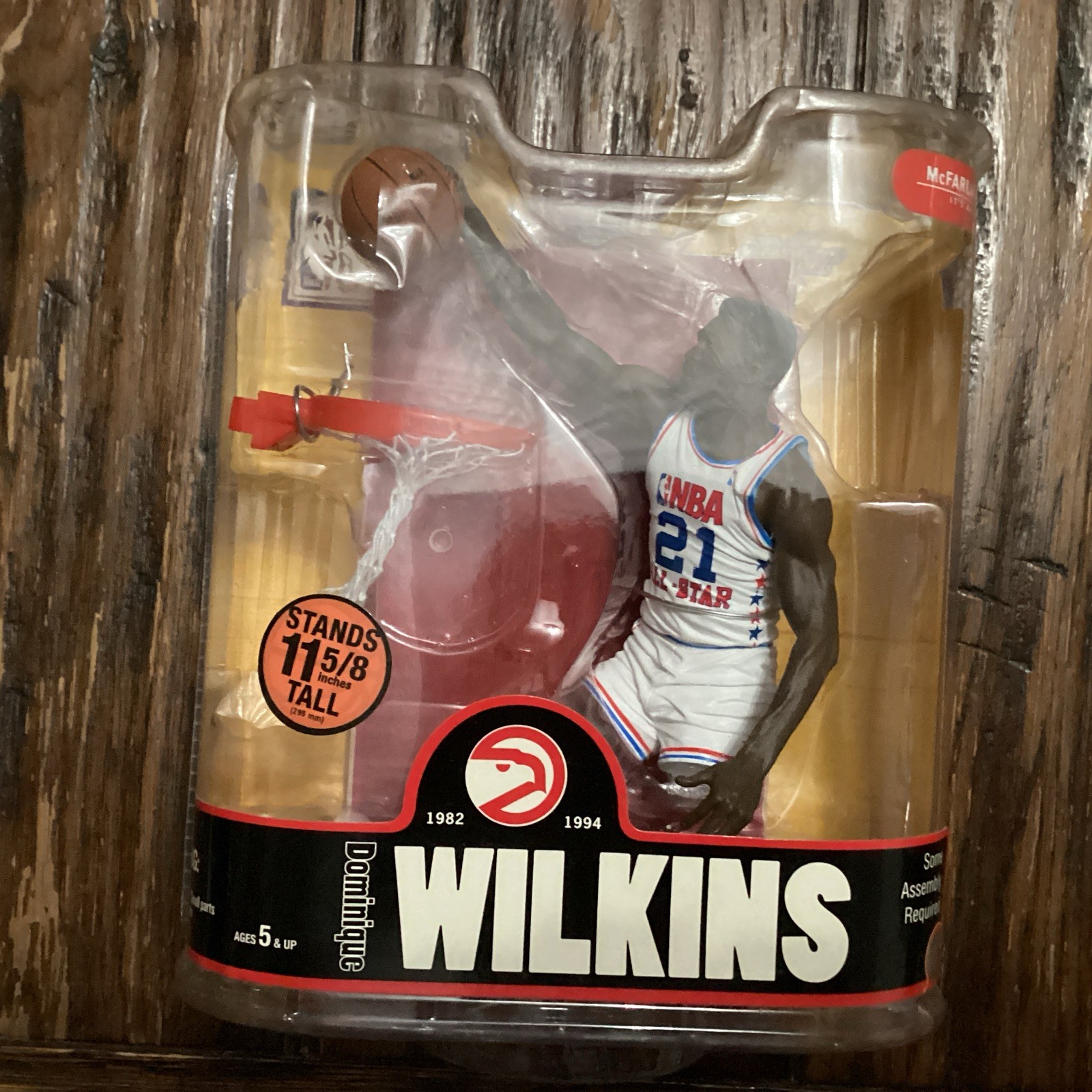 Dominique Wilkins NBA Mcfarlane Legends Series 3 Atlanta Hawks ALL STAR