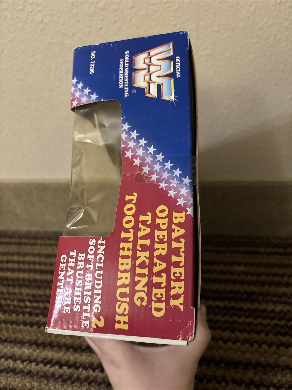 Hulk Hogan Talking Toothbrush WWF Wrestling 1991 Janex Vintage Untested