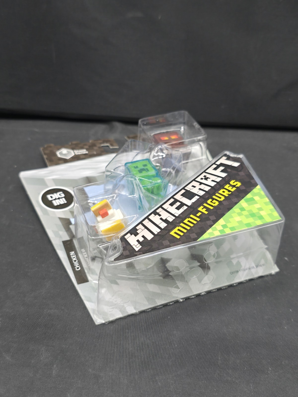 Minecraft Mini Figures Series 2 Stone Set Lot Of 4 Box 3-Pack BRAND NEW SEALED