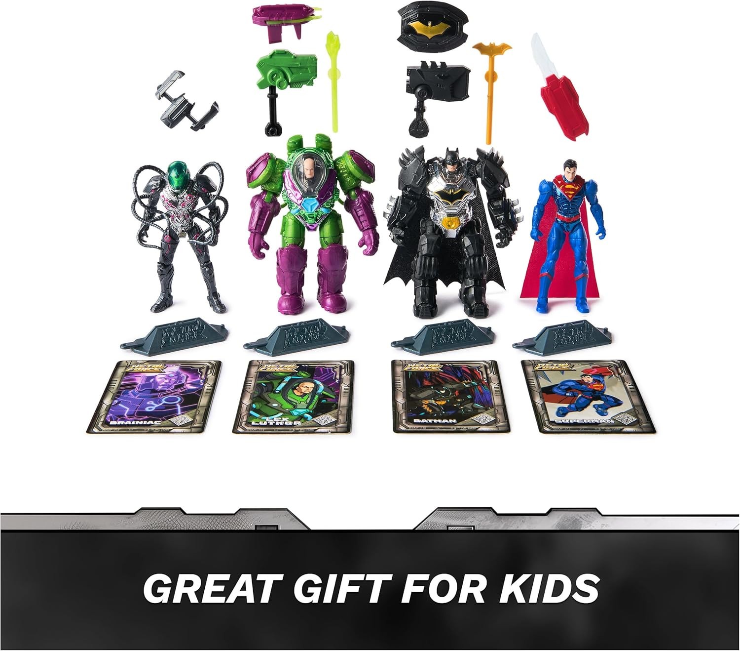DC Comics, Metal Force Team Up Brainiac and Lex Luthor vs Batman and Superman Se
