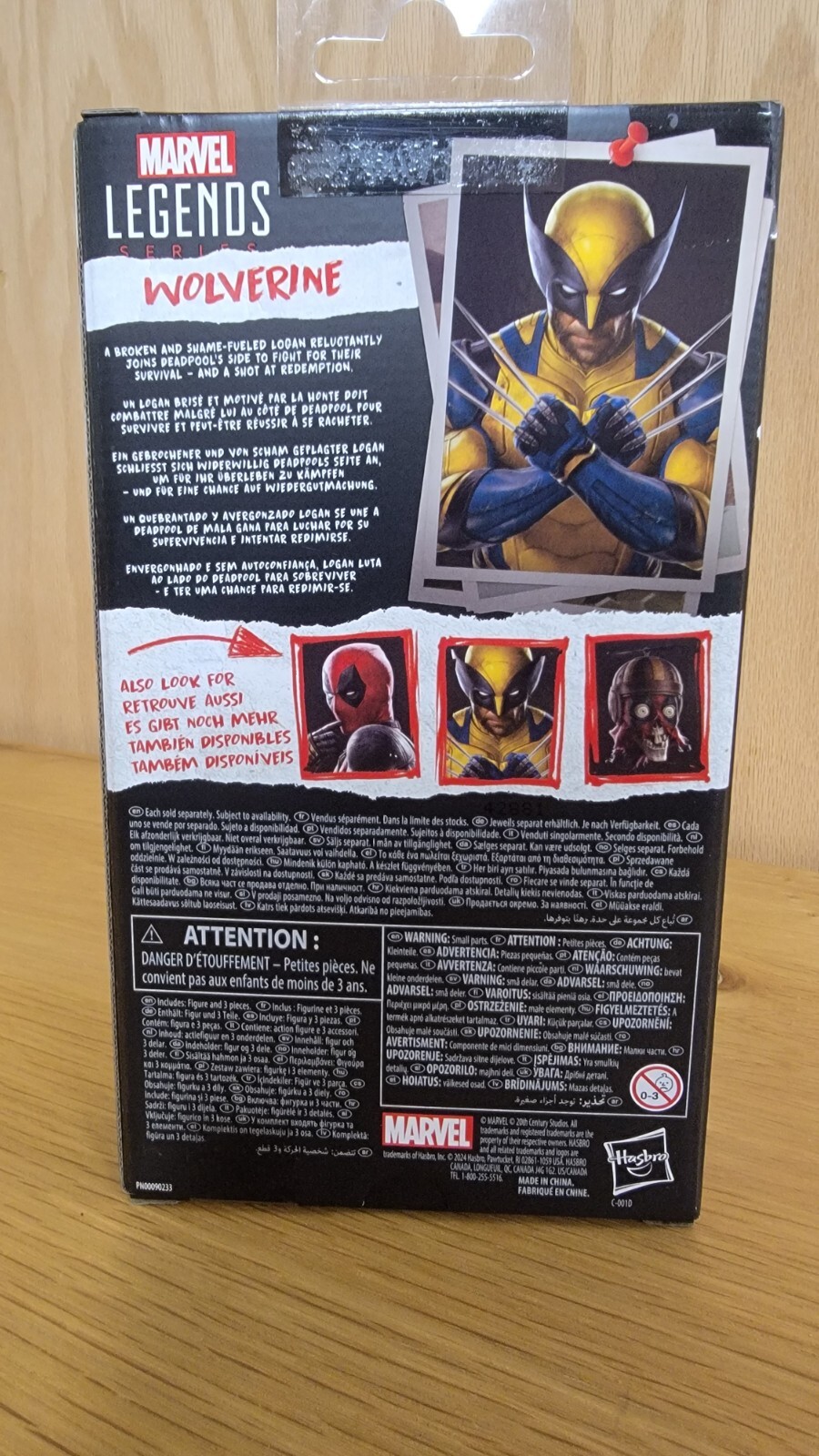 Deadpool & Wolverine WOLVERINE Figure Toy Hasbro Marvel Legends 6” New In Hand