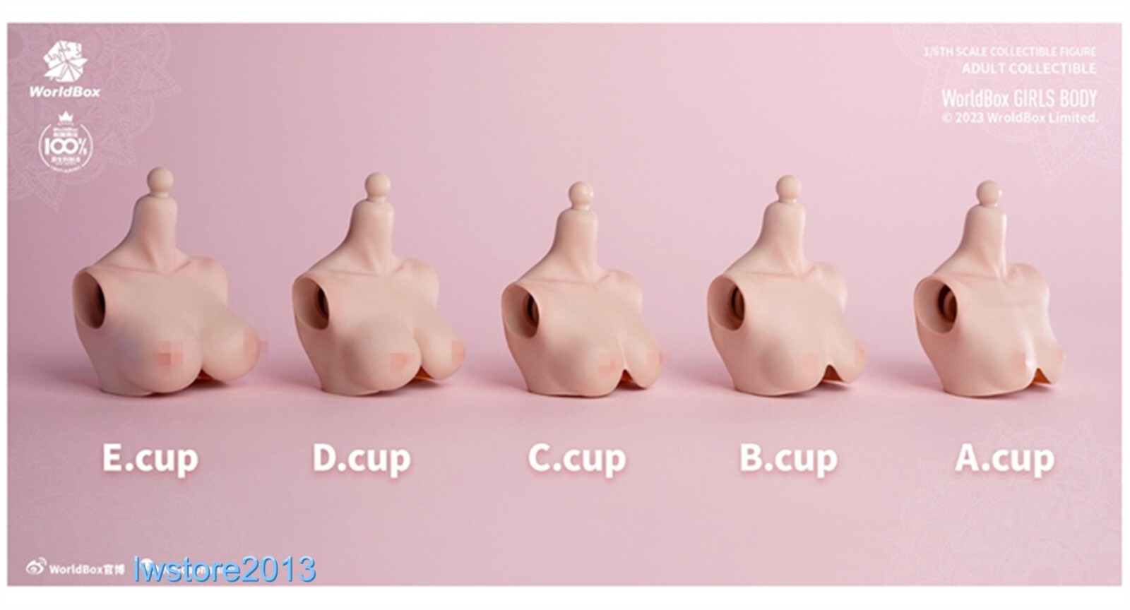 Worldbox 1:6 Big Bust Breast Replacement Cover Model For 12 » Female Figure Body