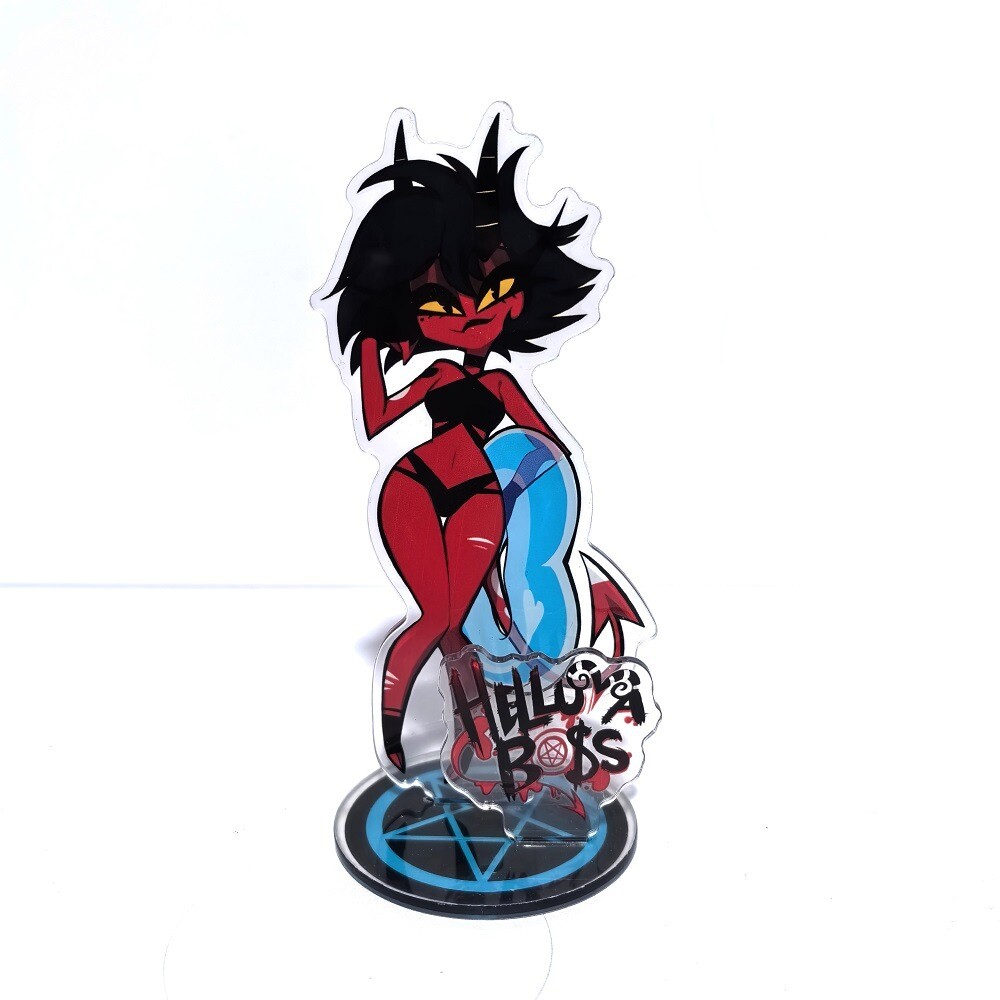 15CM Blitzo Stolas Helluva Boss Acrylic Stand Figure Desktop Display Anime Toy