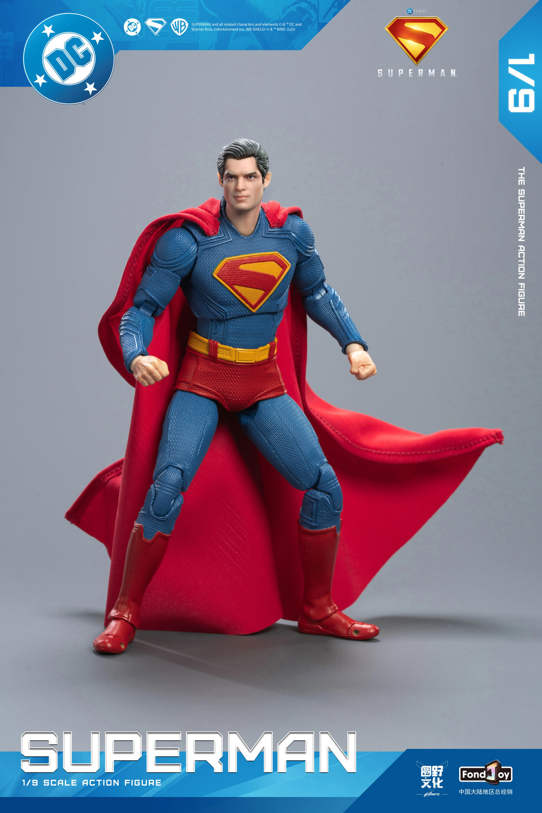 Fondjoy 1:9 Scale DC New Superman Superdog Krypto Action Figure 7&Prime; Gift