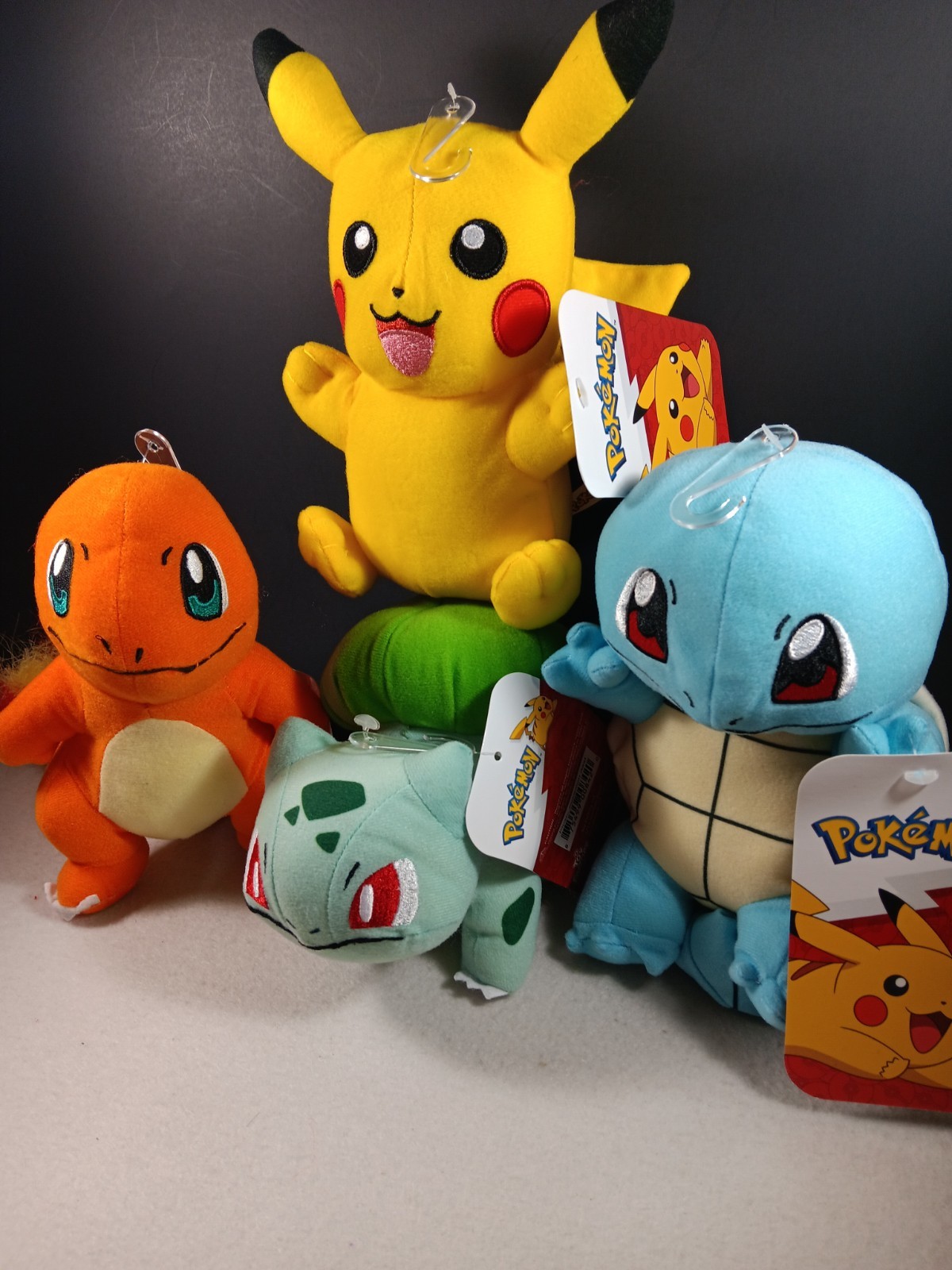 Pokemon Starter Kit 3 Pikachu Bulbasaur Squirtle Plush doll 6&Prime; Stuff Animal New