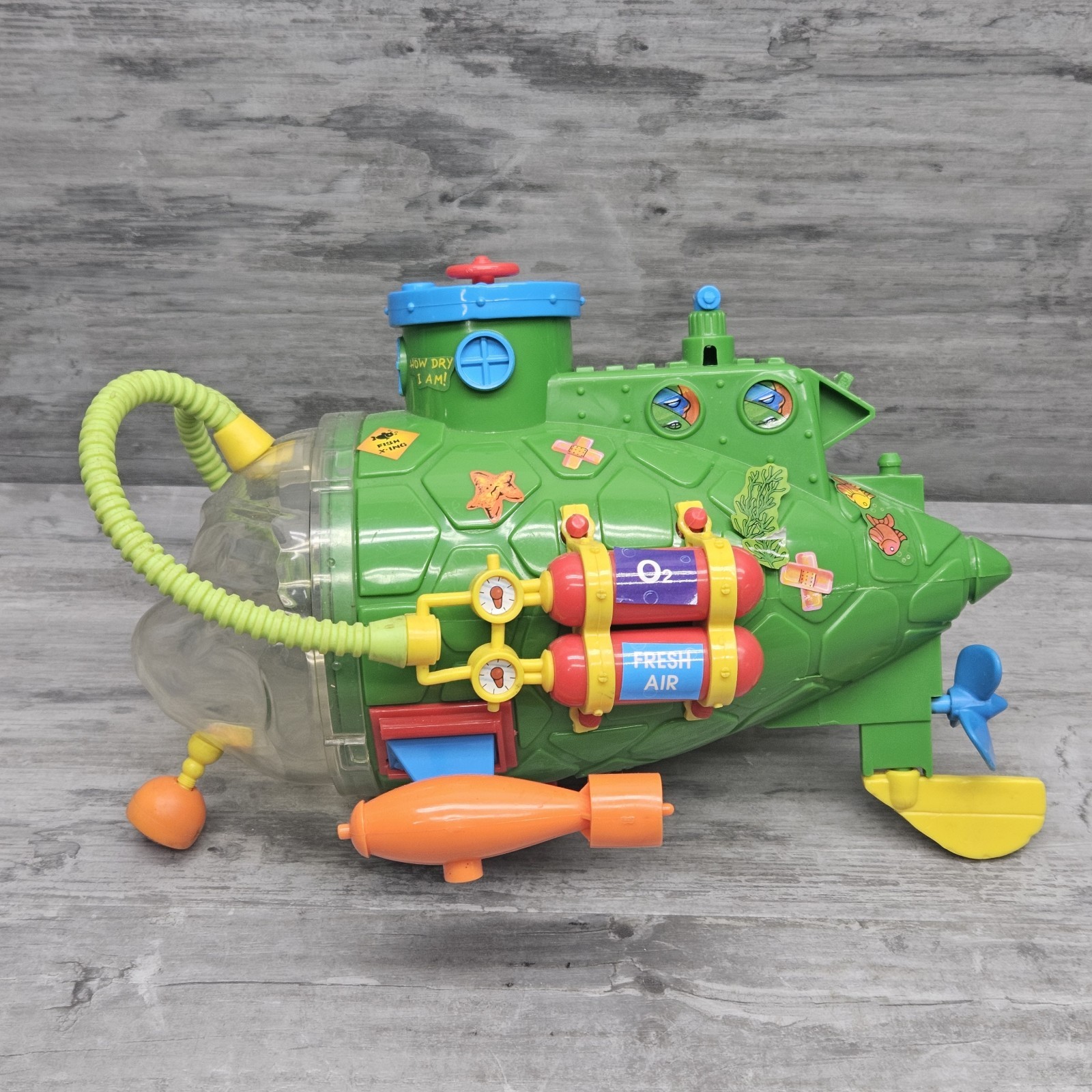 Vtg TMNT 1991 Teenage Mutant Ninja Turtles Sewer Sub Mirage Playmates Incomplete