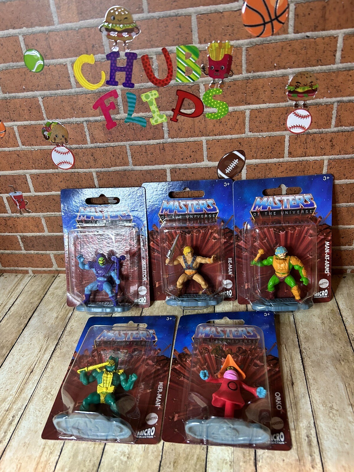 MOTU Micro Collection Lot Of 5 Figure Set Skeletor He-Man Cake Toppers A2-00