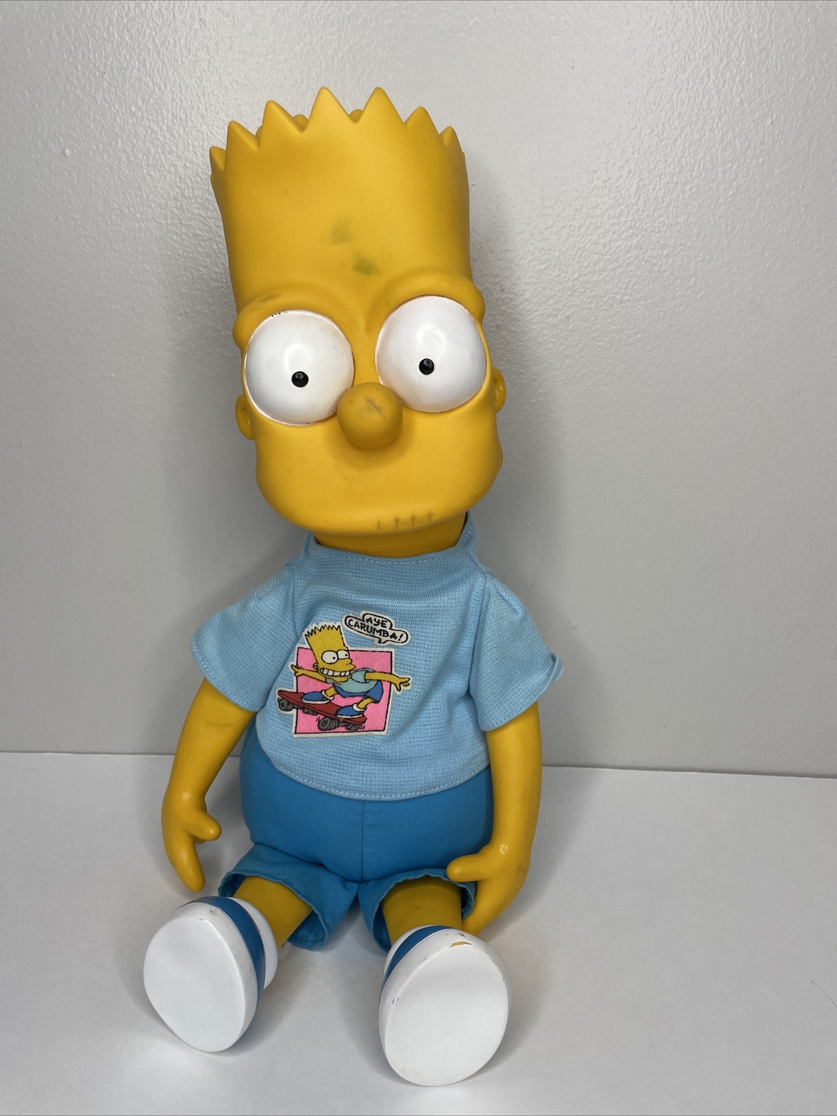 Vintage Bart Simpson 16&Prime; Plush Doll 20th Century Fox Matt Groening Dan Dee 1990
