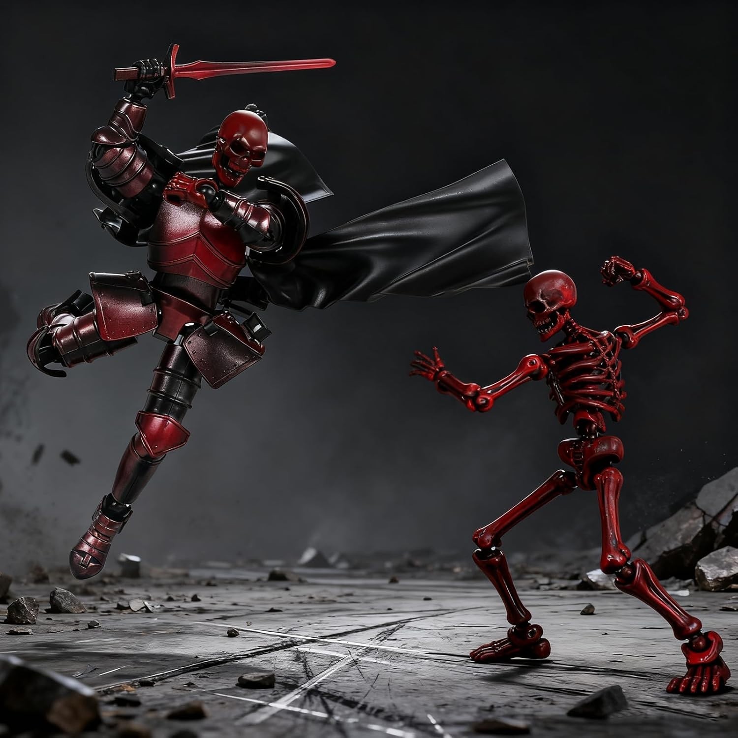 Medieval Action Figures Assembly Required, DIY Skeleton Knight Action Figures…