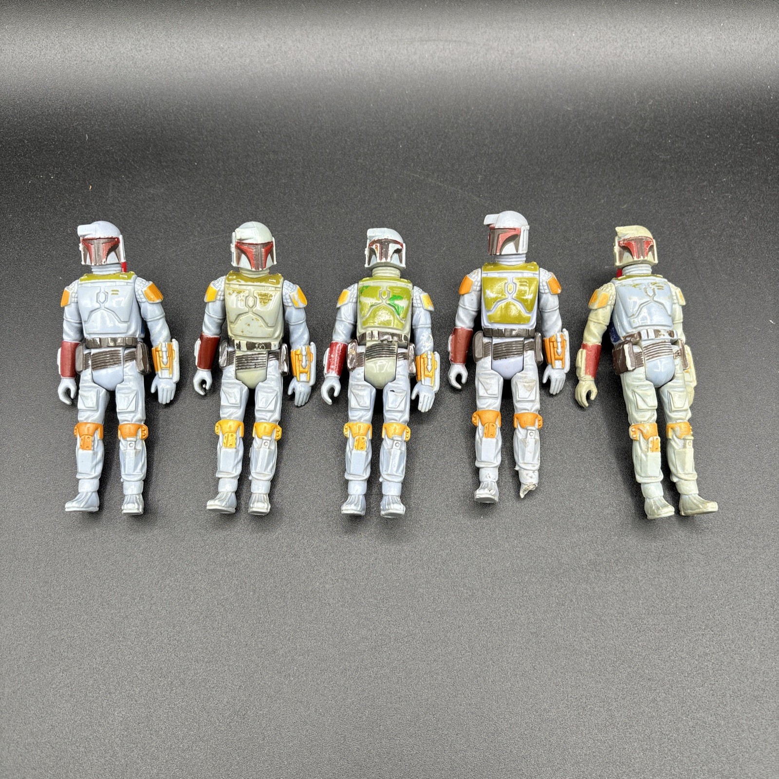 (5) Vintage Star Wars Kenner BOBA FETT 1979 Action Figure LOT Taiwan