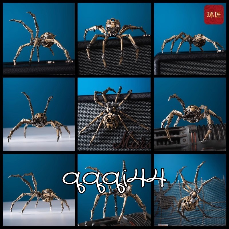 Black Widow Mechanical Spider Action Figure EDC Relaxing Toy Model Xmas Gift 1PC