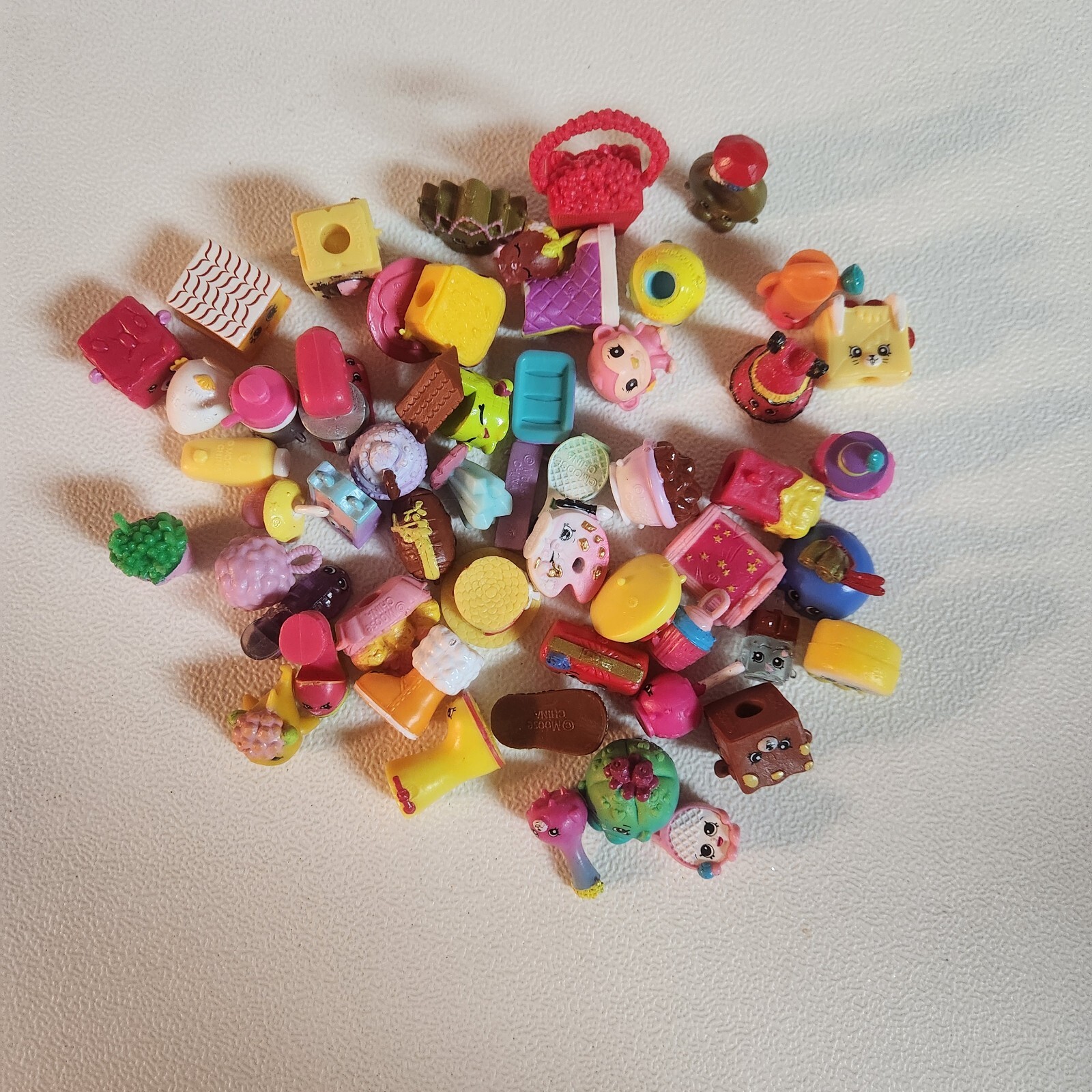 Bag of Mini Shopkins mixed Lot of 50 selections from different Seasons