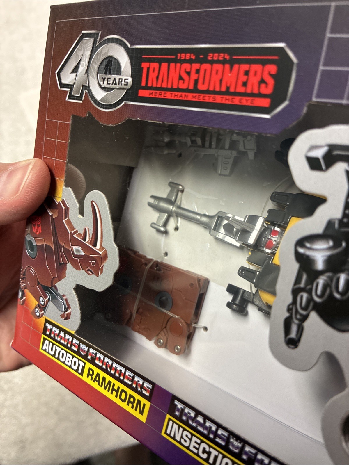 Transformers 40th Anniversary Autobot Ramhorn & Insecticon Bombshell Figures MIB