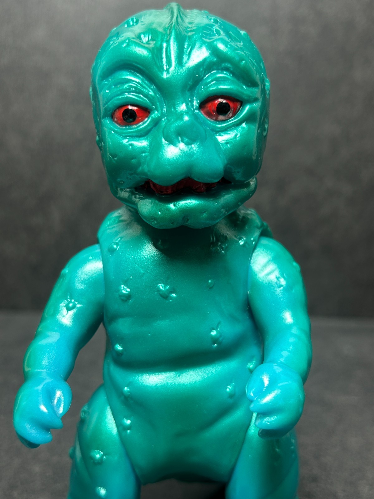 Marusan Minilla Metallic Sofubi 6.6&Prime; Soft Vinyl Figure Godzilla w/ Header & Bag