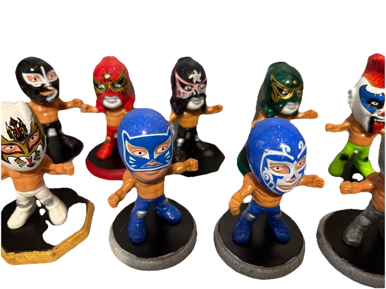 Mini Luchador Figura Coleccionable 7cm Wrestler Toy Estilo AAA /CMLL Lucha Libre