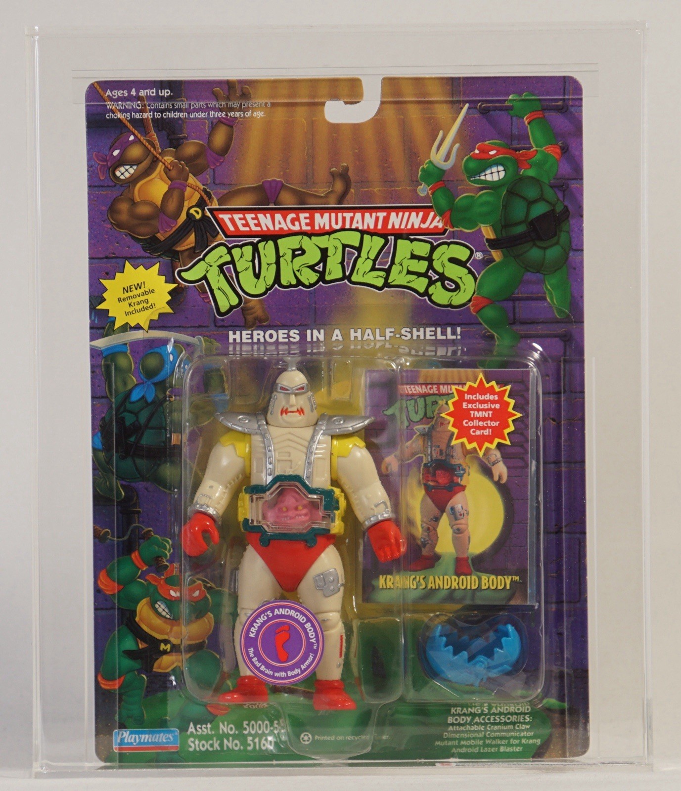 Krang&rsquo;s Android Body CAS GRADED 70+ TMNT 97 Back 1994 Playmates Figure Not AFA