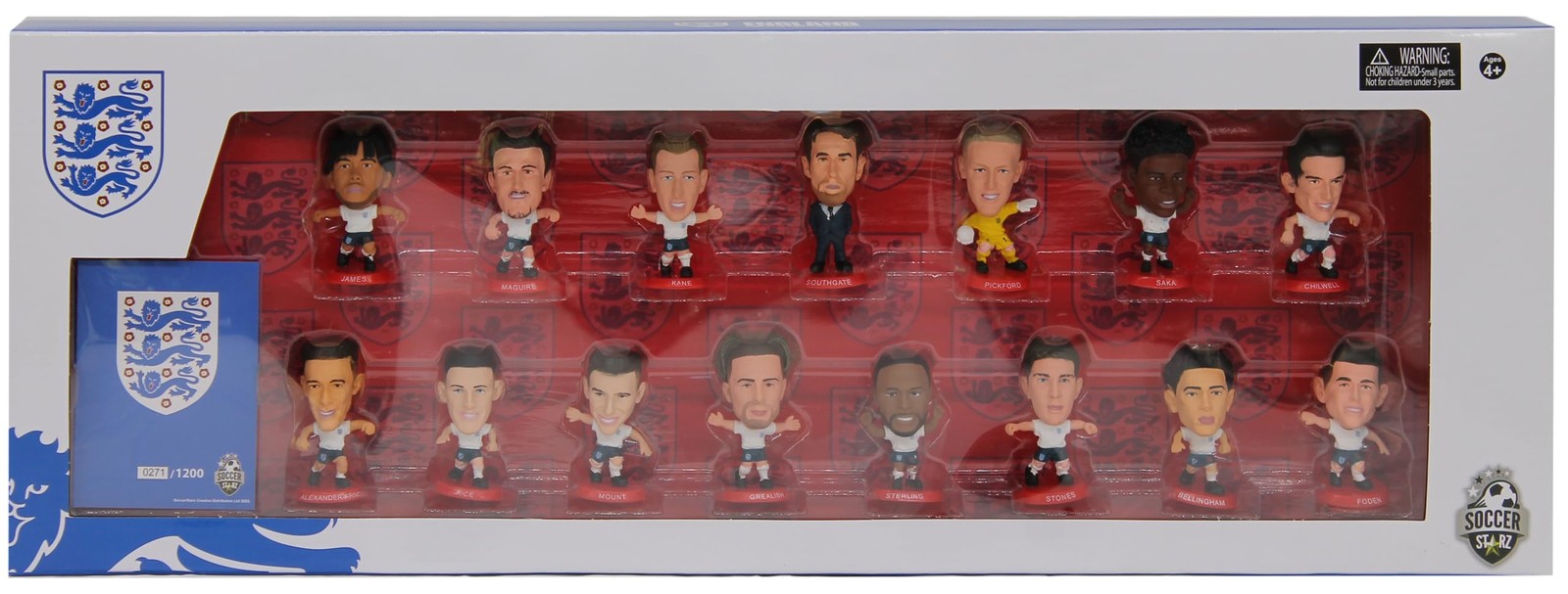 SoccerStarz – England Team Pack 15 figure (2022 Version)