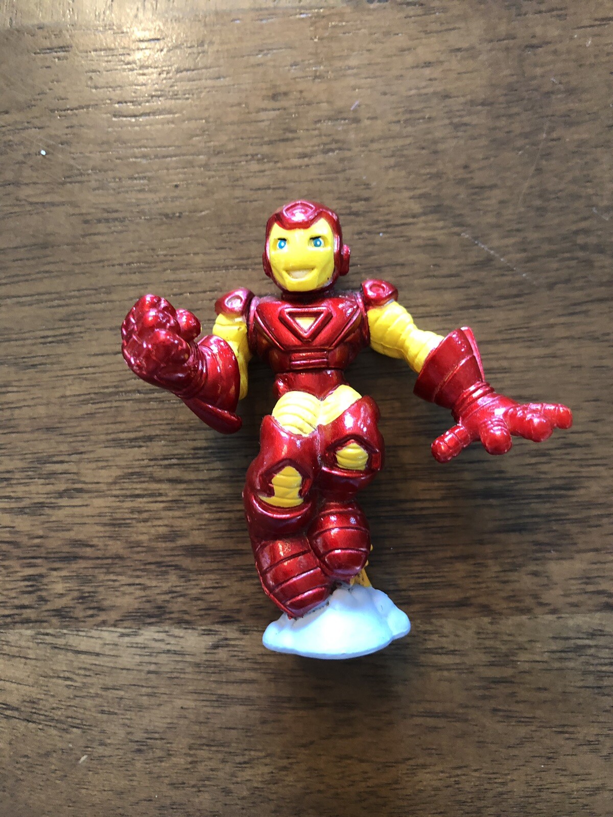Marvel Super Hero Squad 2006 Iron Man Red/Yellow Armor Red Blast Off EUC@