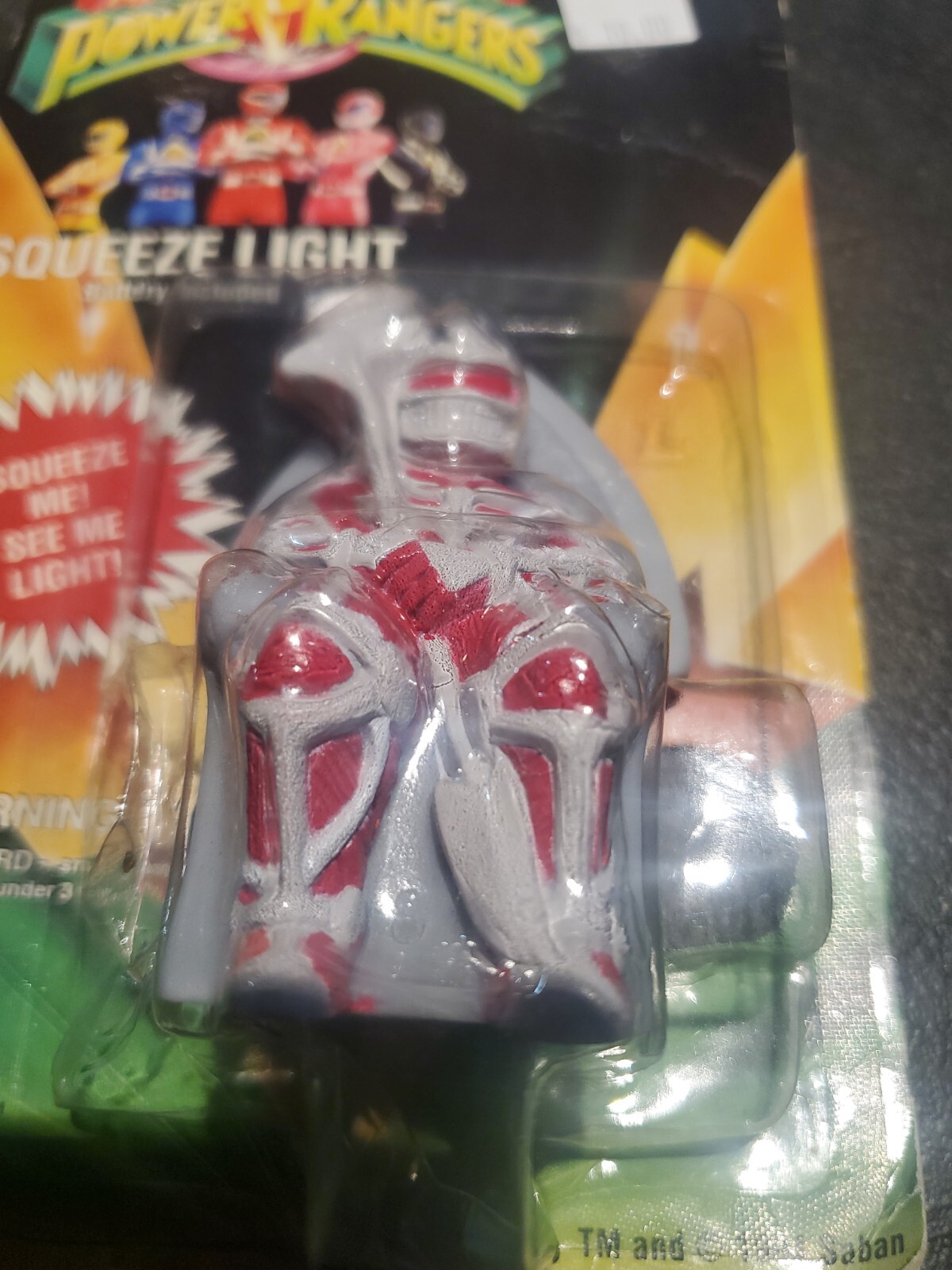 Janex Mighty Morphin Power Rangers Squeeze Red Ranger New in Box 1994