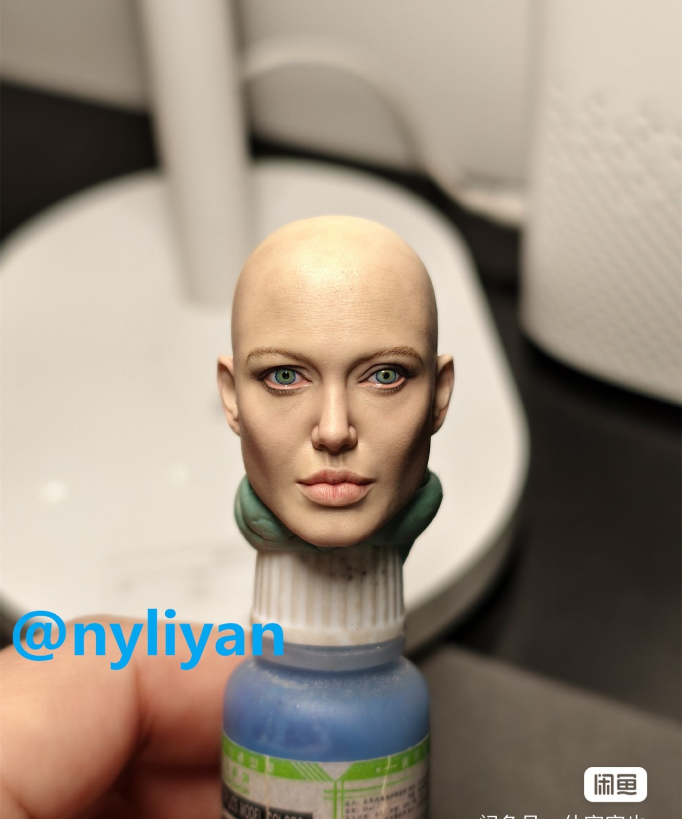 1/6 1/12 1/18 Female Angelina Jolie Girl Head Sculpt Model For Action Figure