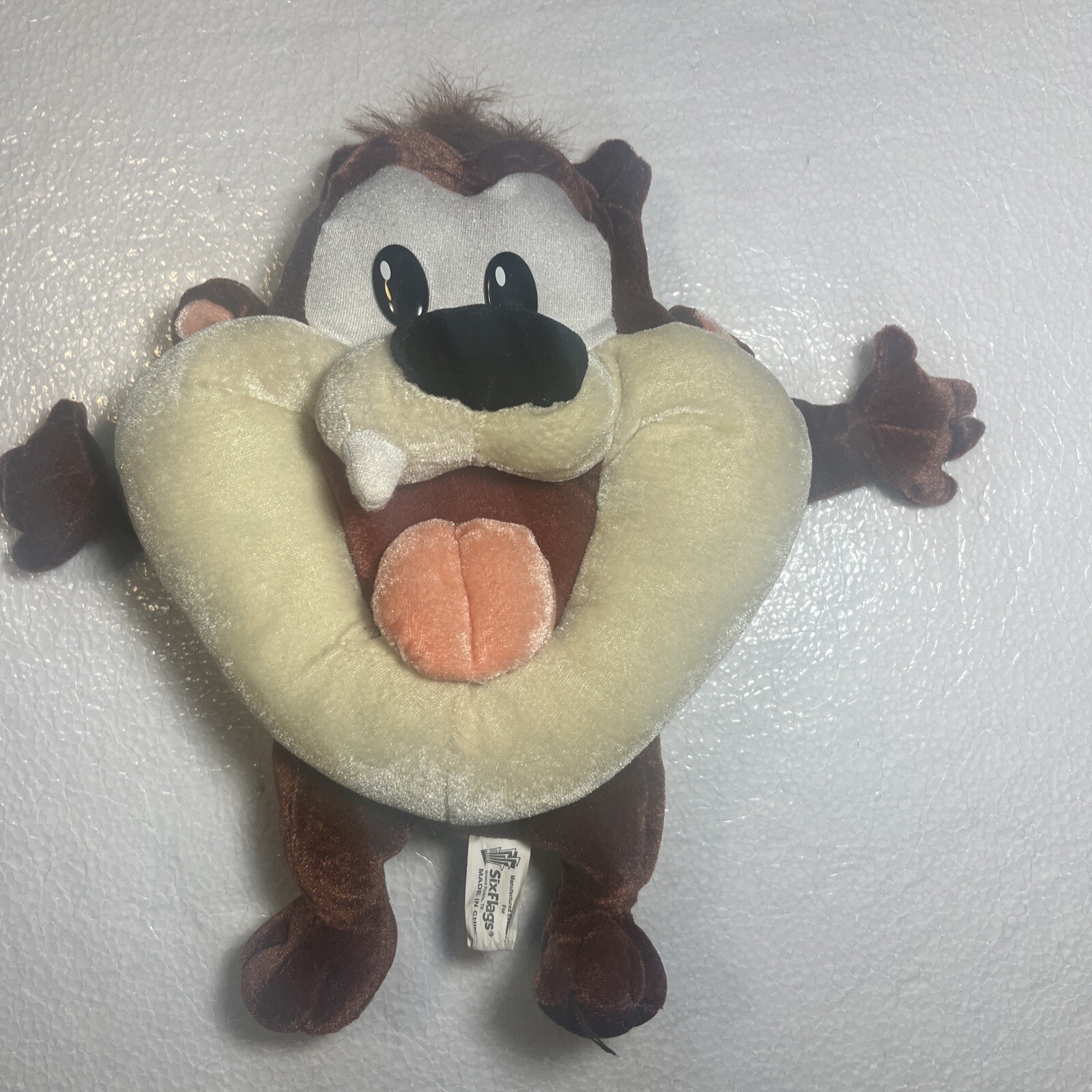 Baby Taz Tasmanian Devil 8&Prime; plush Looney Tunes Six Flag