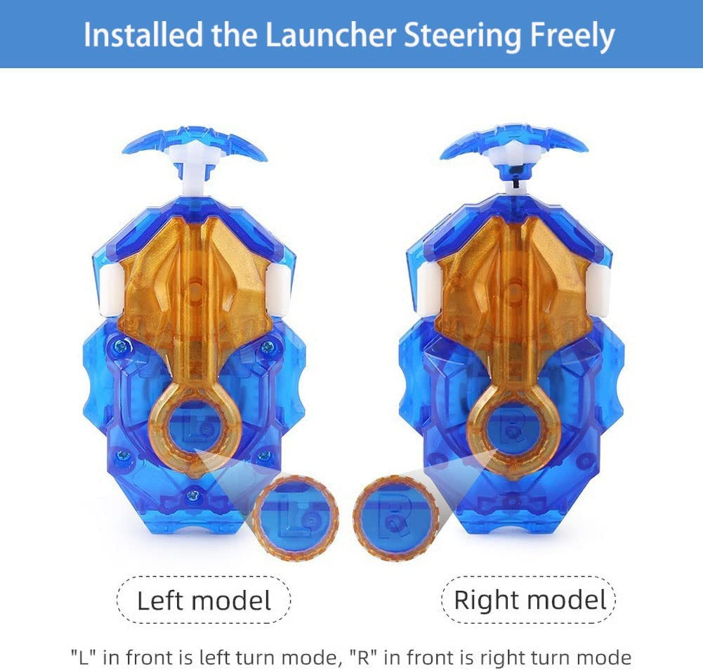 Bey Battling String Launcher Savior Valkyrie Top Burst Set Left Right Spin