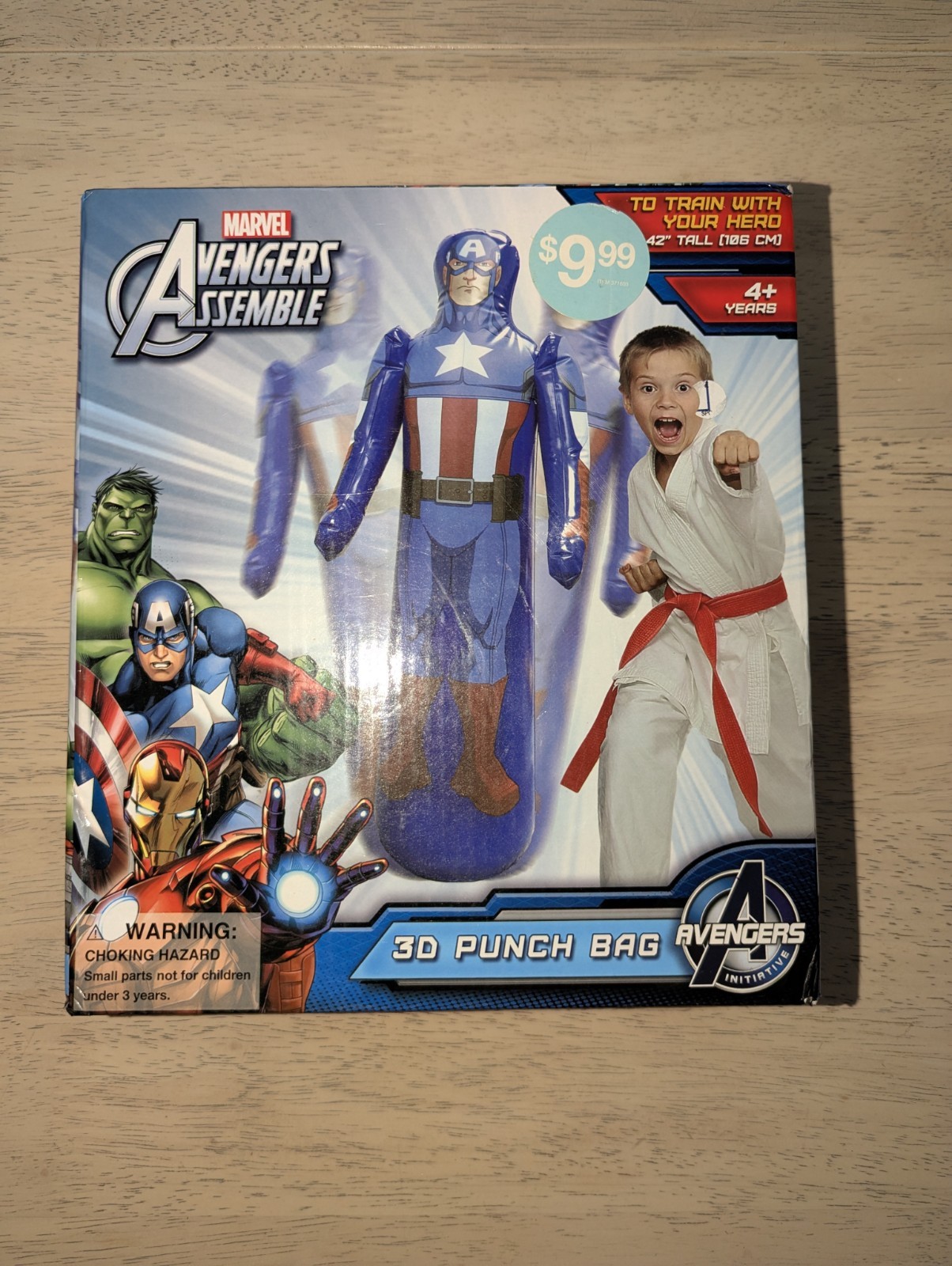Avengers Assemble Initiative 3D Captain America PunchBag SEALED Rare Version 42&Prime;