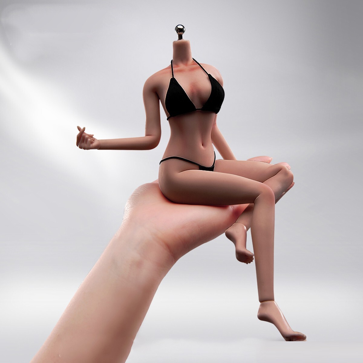 ANT T302 1/6 Seamless Copper Suntan Female Body Large Bust Makeup For 12&Prime; Figure