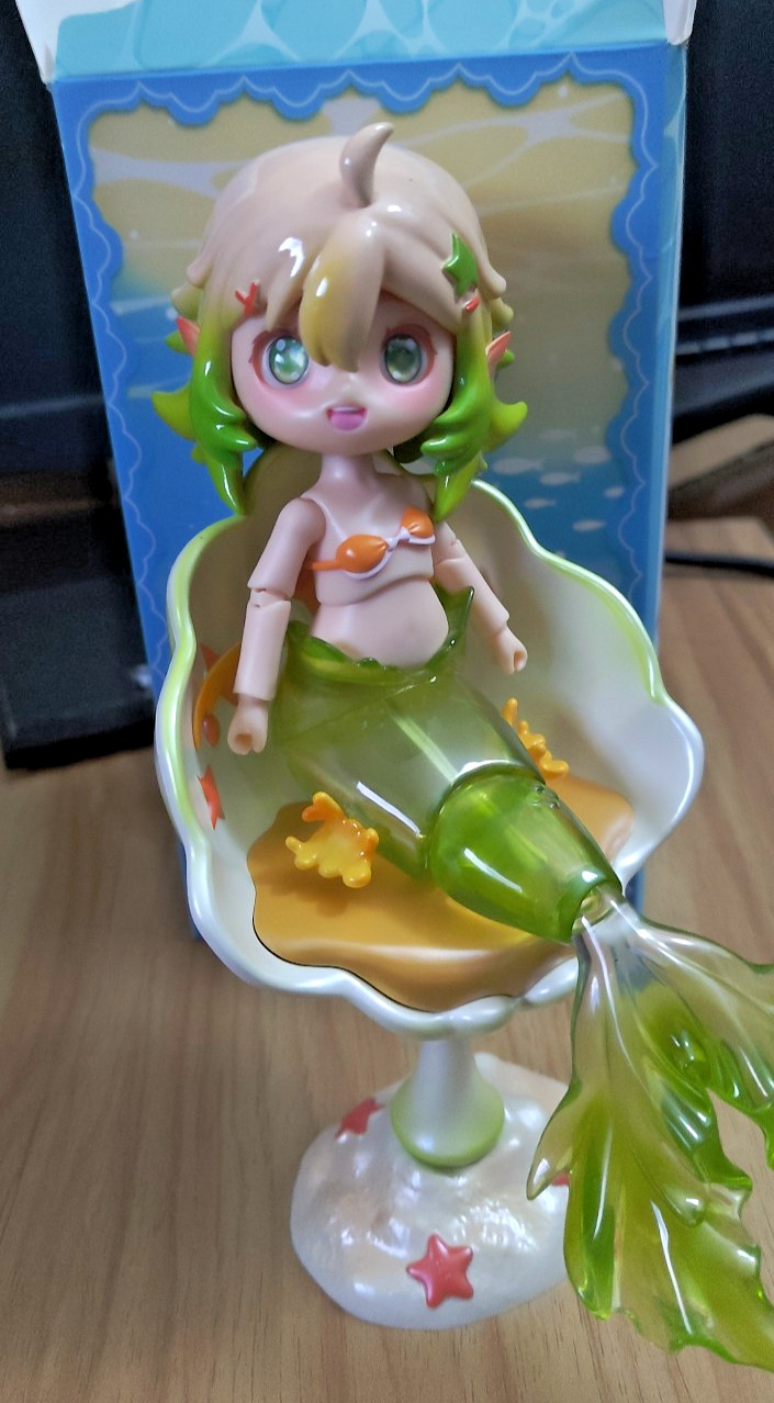 Koitake AIYE Mermaid Island Series BJD Doll Collectible 8.3in « Ruan » open box