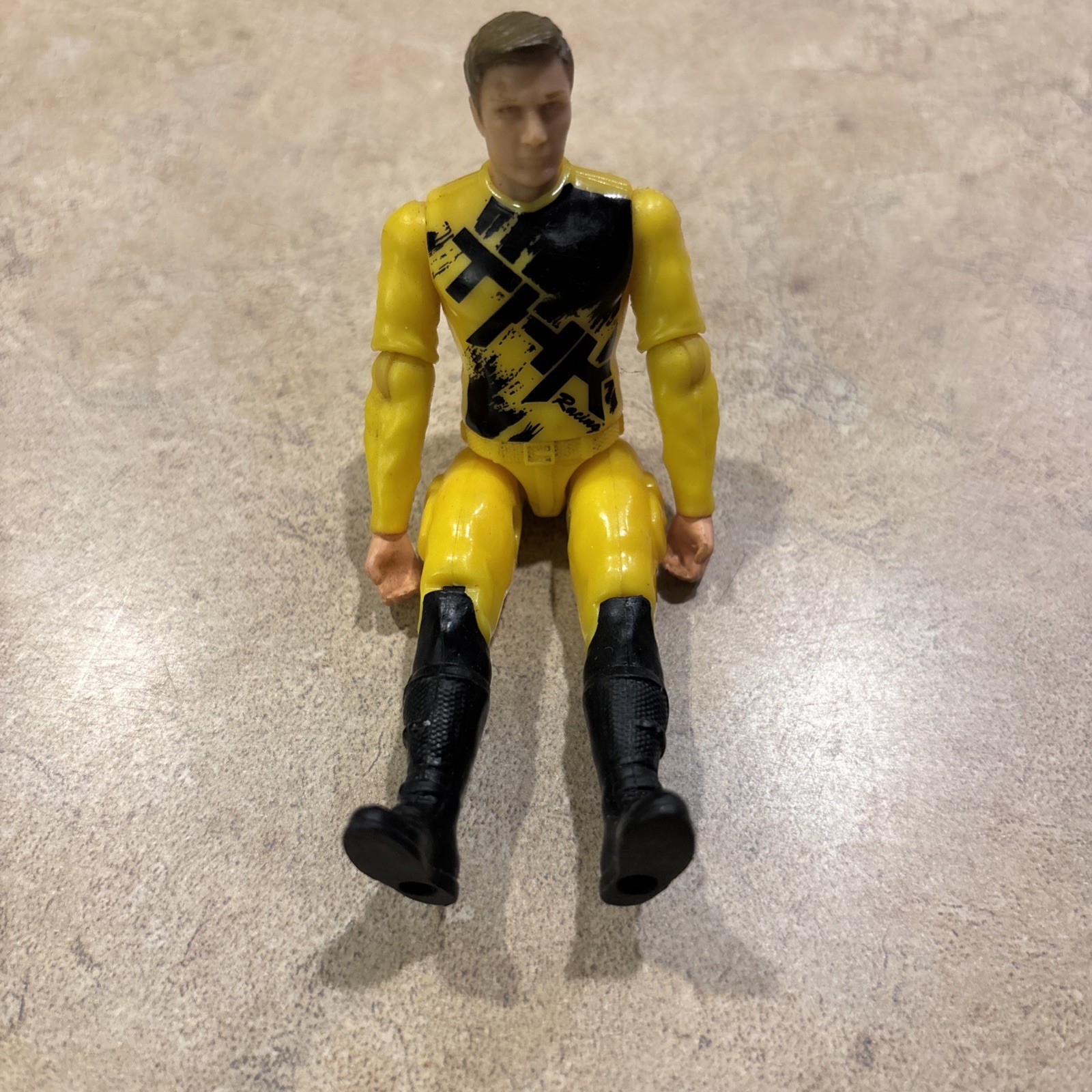 Motocross Bike Rider 4&Prime; Figure THK Racing BMX Champions Yellow & Black