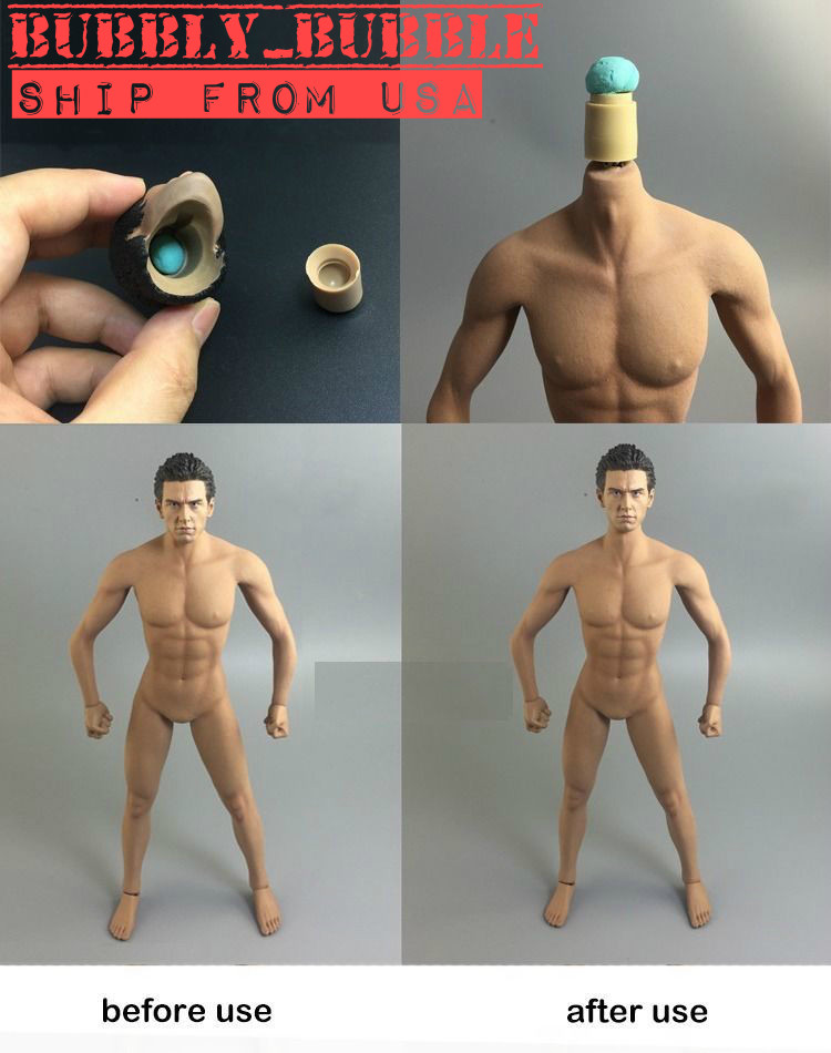 12 PCS Reusable & Revocable Adhesive Universal Clay For 1/6 Figure Neck Connect