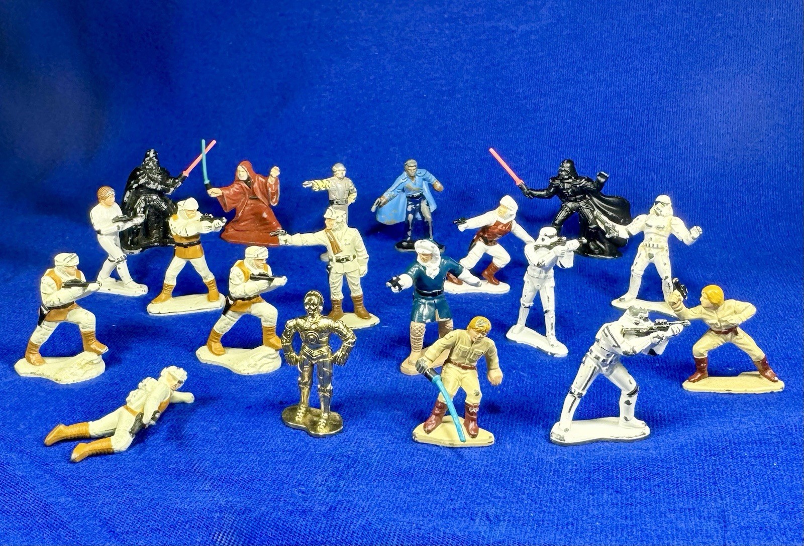 Star Wars Micro Collection 19 Die-Cast Metal Mini Figures Kenner 1982